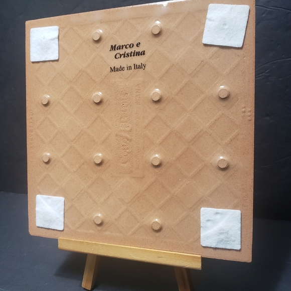 MARCO E CRISTINA (Italy) Christmas Tile/Trivet Decor - Picture 4 of 4